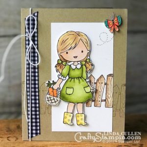 COFFEE & CRAFTS CLASS: GARDEN GIRL WITH STAMPIN BLENDS | Stampin Up Demonstrator Linda Cullen | Crafty Stampin’ | Purchase your Stampin’ Up Supplies | Garden Girl Stamp Set | Stampin Blends