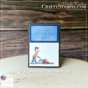 Stamp It Group 2021 Father's Day Blog Hop | Join Stampin’ Up! | Frequently Asked Questions about becoming a Stampin’ Up! Demonstrator | Join the Craft Stampin’ Crew | Stampin Up Demonstrator Linda Cullen | Crafty Stampin’ | Purchase your Stampin’ Up A Cut Above Cling Stamp Set [154448] | Woodland Wonder Photopolymer Stamp Set [155321] | Handsomely Suited Cling Stamp Set [154444] | Beauty Of The Earth 12" X 12" Designer Series Paper [155841] | Stampin' Blends | Rectangle Stitched Dies [151820] |